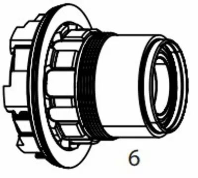 Corps de roue libre ZIPP XDR 12V pour moyeu ZR1