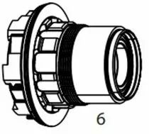 Corps de roue libre ZIPP XDR 12V pour moyeu ZR1