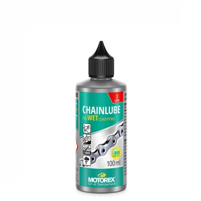 Lubrifiant Chaine Pour Temps Humide Burette 100ml MOTOREX