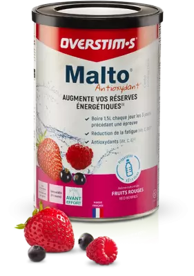 Malto Antioxydant Pot Fruits rouge 450g OVERSTIMS