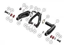 Orbea Rise carbon 2023 2-piece linkage+yoke Rise Evo -