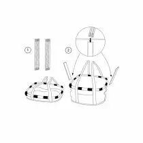 Panier Bikebasket artiste blanc noir KLICKFIX