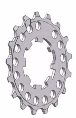 Pignon - Miche - Adapté Campagnolo 17 dents