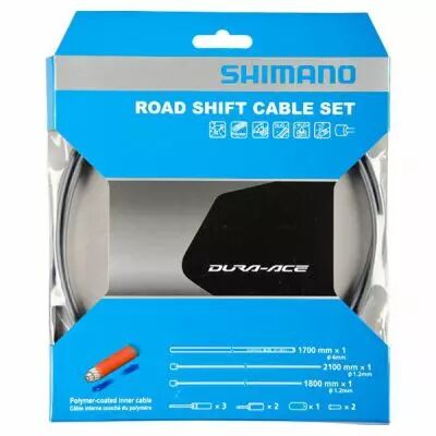 SHIMANO KIT CABLES et GAINES DERAILLEUR DA-9000 TRAITEMENT POLYMERE GRIS