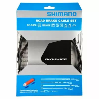SHIMANO KIT CABLES et GAINES FREIN DA-9000 TRAITEMENT POLYMERE, GRIS