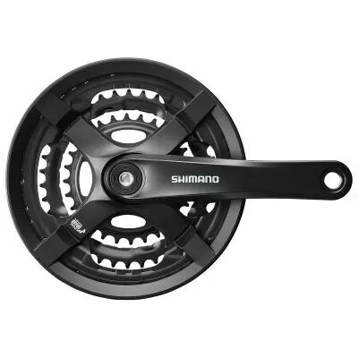 Shimano P�dalier 6/7/8v Noir FC-TY501 Tourney 48/38/28T 175mm