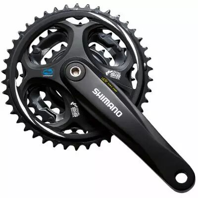 SHIMANO P�dalier 8v Noir FC-M311 48/38/28D 170mm