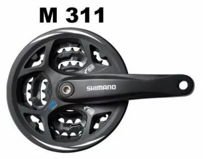 SHIMANO PEDALIER ALTUS 42-32-22 170MM, 6/7/8V NOIR, Flasque