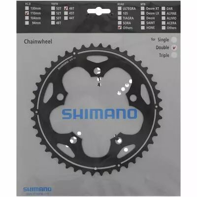 SHIMANO Plateau 46D-G Cyclocross FC-CX50 Noir