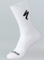 SPECIALIZED SOFT AIR TALL LOGO SOCK WHT/BLK S