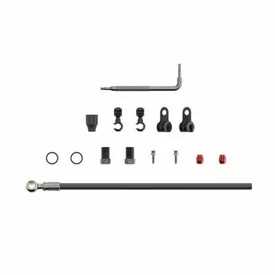 SRAM Kit durite hydraulique Banjo argent� 2000mm - Noir