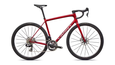 V�lo Specialized Aethos Sw Axs Sandstone Metallic Base/Red Tint