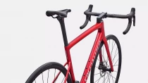 Vélo Specialized Tarmac Sl8 Comp Di2 Gloss Red Tint Over Silver Dust/Silver Dust