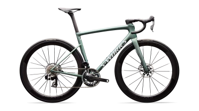 V�lo Specialized Tarmac Sl8 Sw Axs Gloss Premium Fjord Metallic/White Metallic Silver